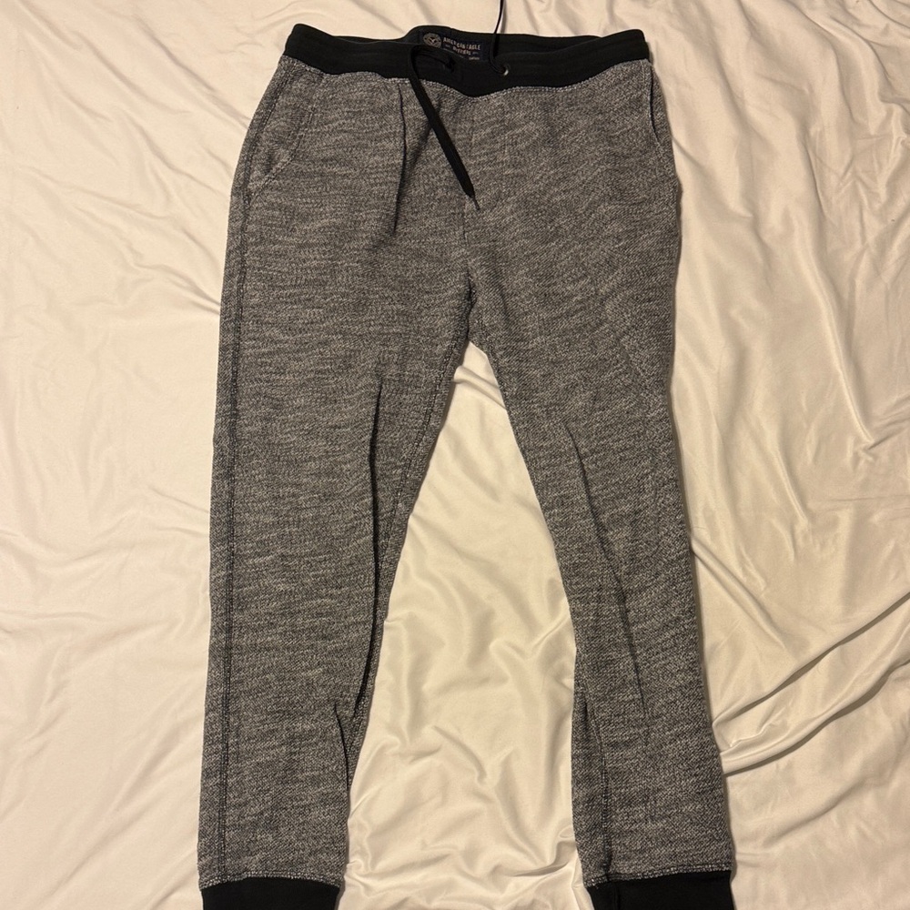 American Eagle Outfitters Gray and Black Joggers